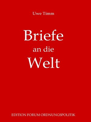cover image of Briefe an die Welt